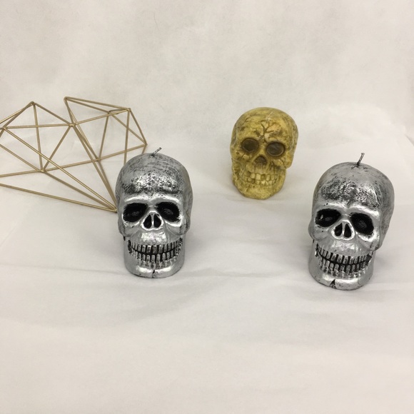 Skull Candles Set Of 3 - Picture 1 of 5